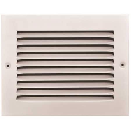 Tru Aire 8 in. x 6 in. White Stamped Return Air Grille 170 08X06